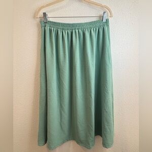 Altar PDX “Eva” Midi Skirt in Mint Green
